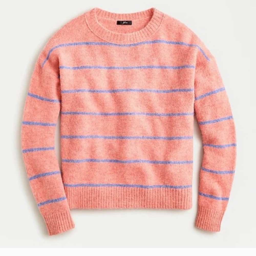 J. Crew Alpaca Blend Crew Neck Striped Sweater - Picture 6 of 12